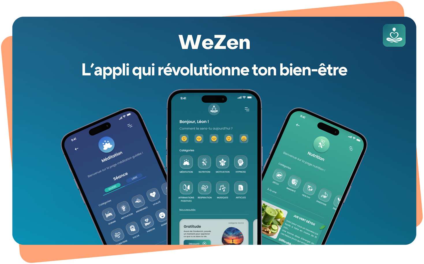 Aperçu de l'application WeZen